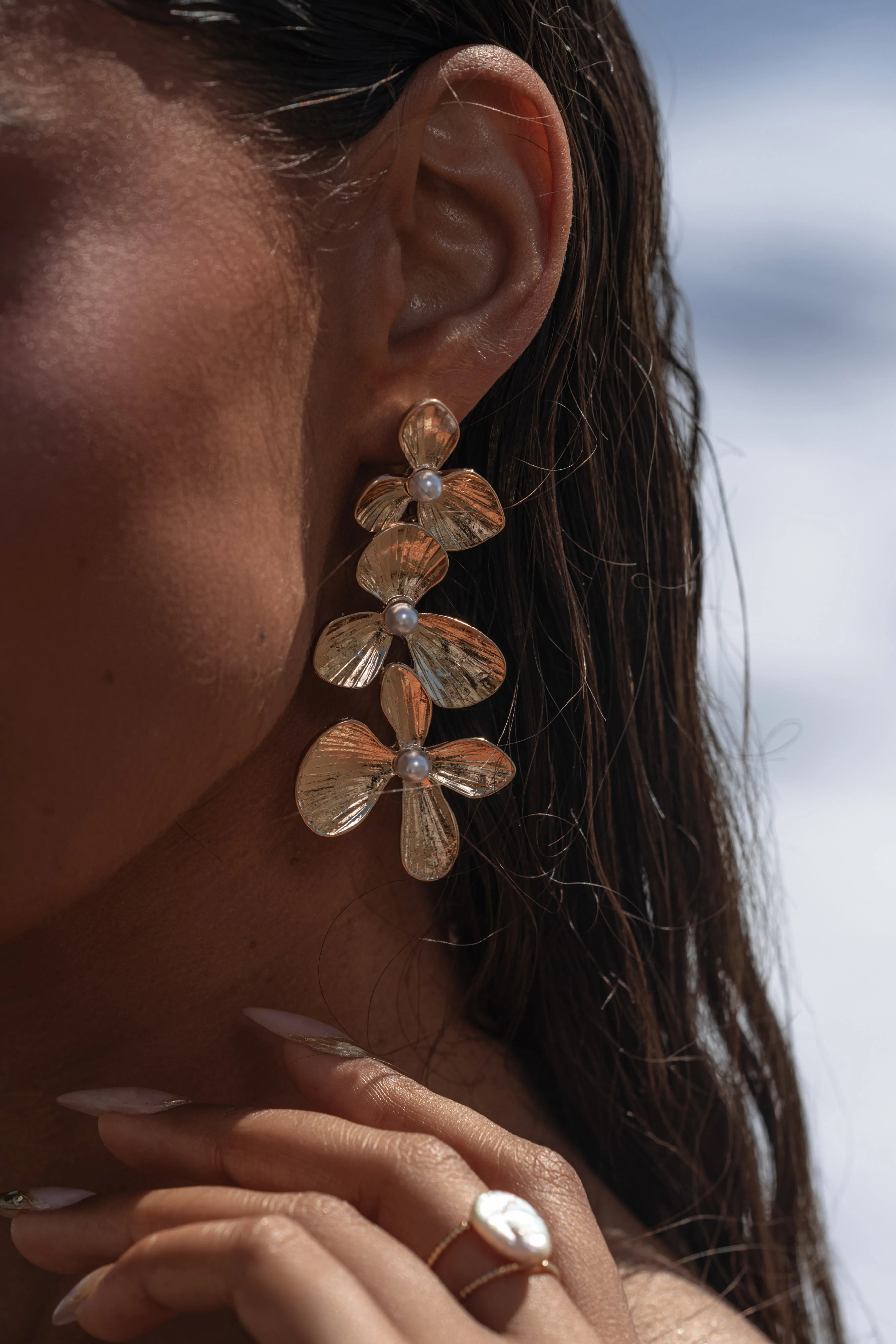 Gold Neptune Earrings sold by JLUXLABEL product image thumbnail 2