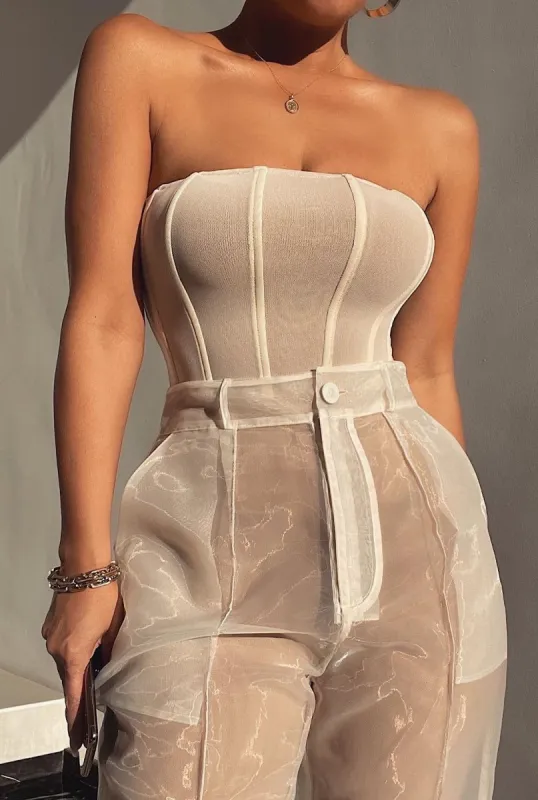 Buttercream Paulina Bustier sold by JLUXLABEL