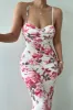 Ivory Floral Slinky Visions Of You Maxi Dress sold by JLUXLABEL