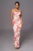 Ivory Floral Slinky Visions Of You Maxi Dress sold by JLUXLABEL