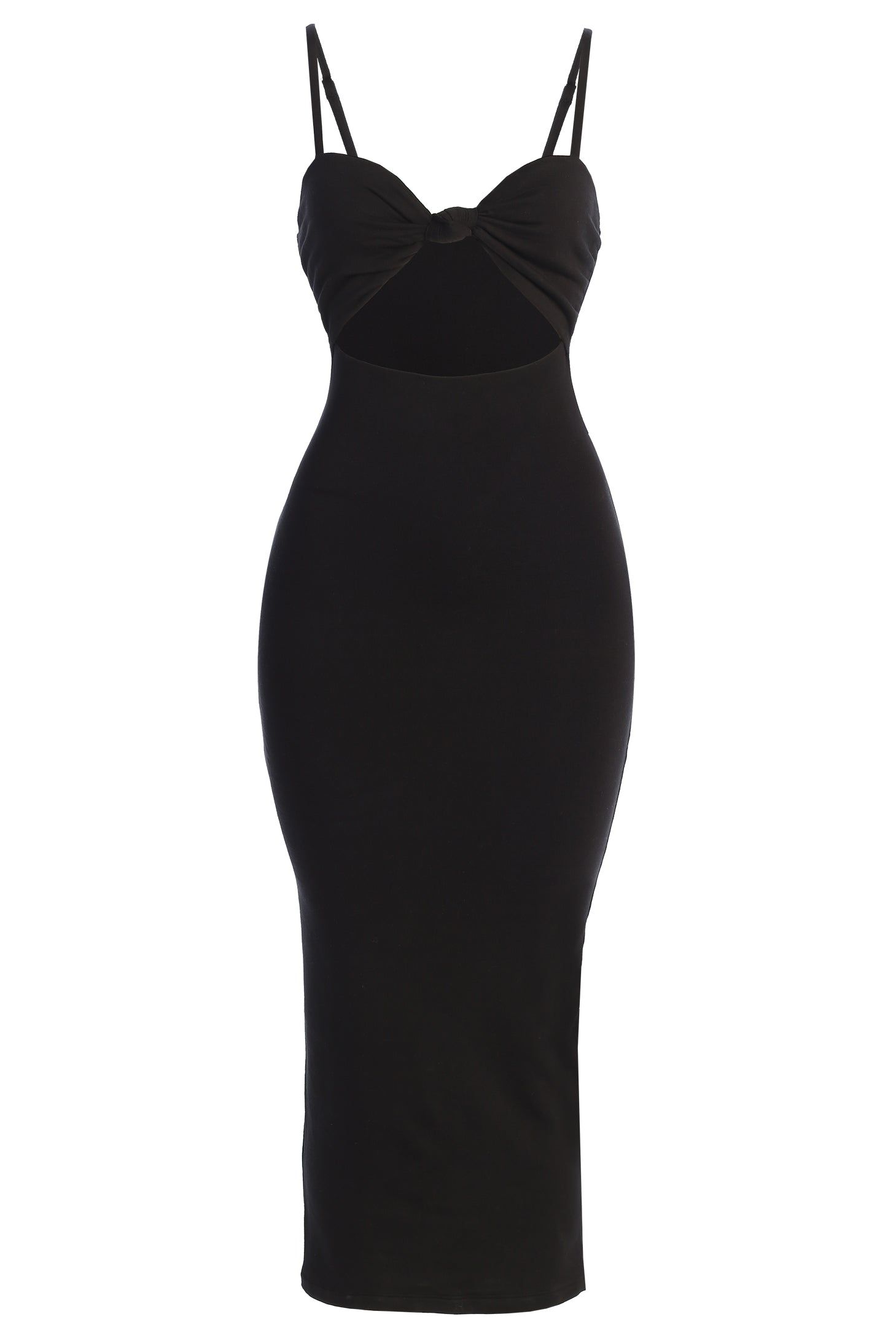Black Midnight Memories Midi Dress sold by JLUXLABEL