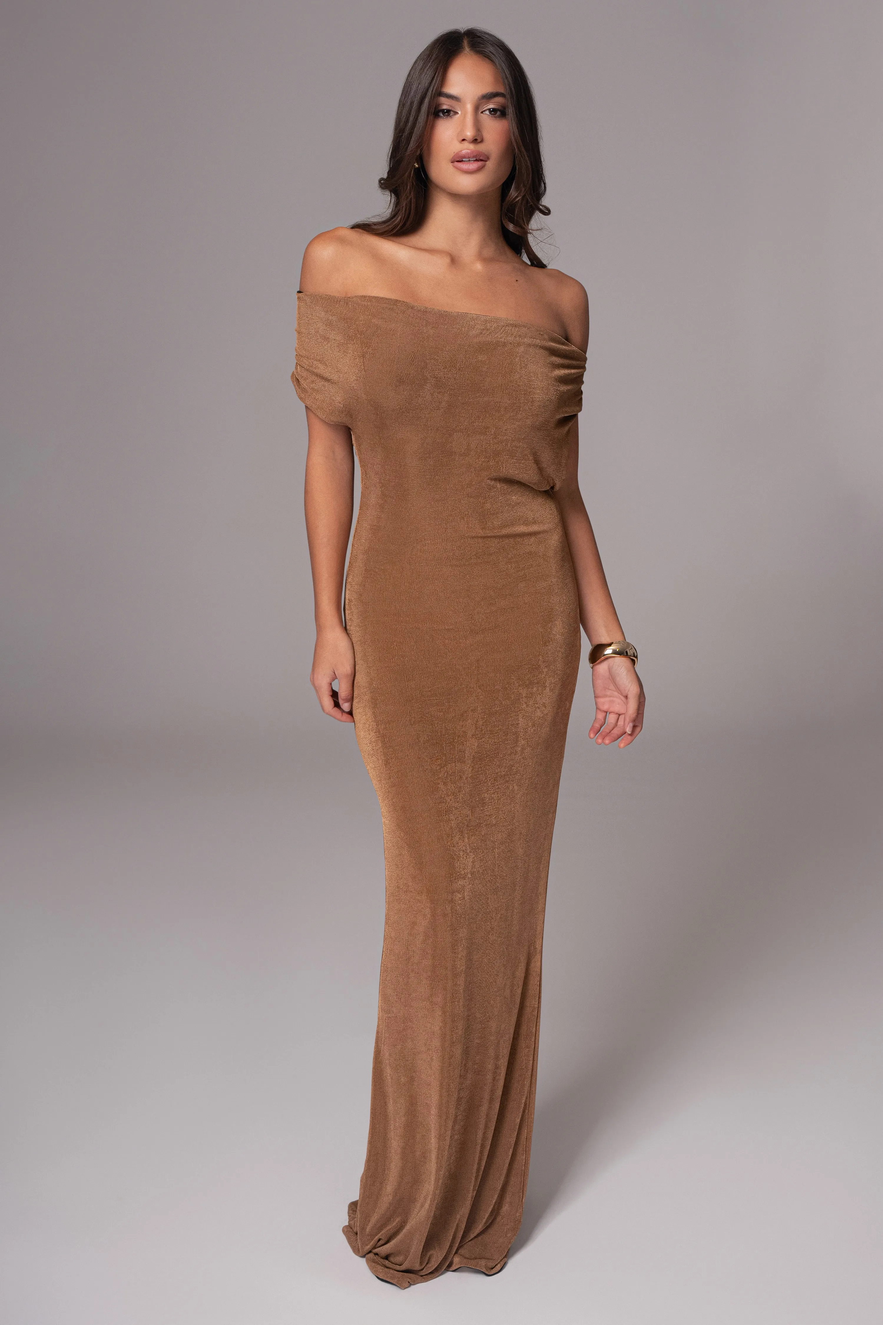 Black/Brown Classic Elegance Reversible Maxi Dress sold by JLUXLABEL product image thumbnail 5