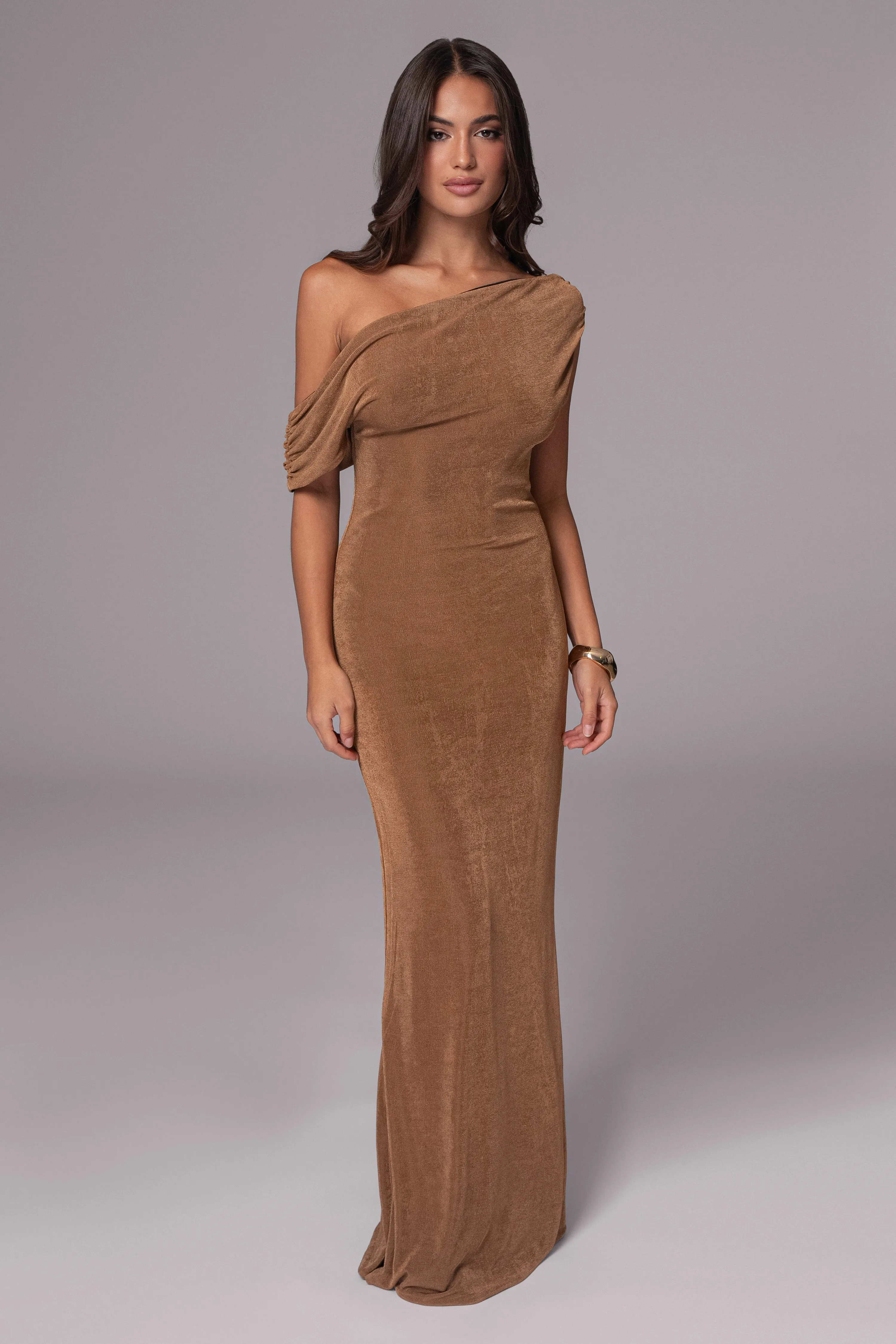 Black/Brown Classic Elegance Reversible Maxi Dress sold by JLUXLABEL product image thumbnail 2