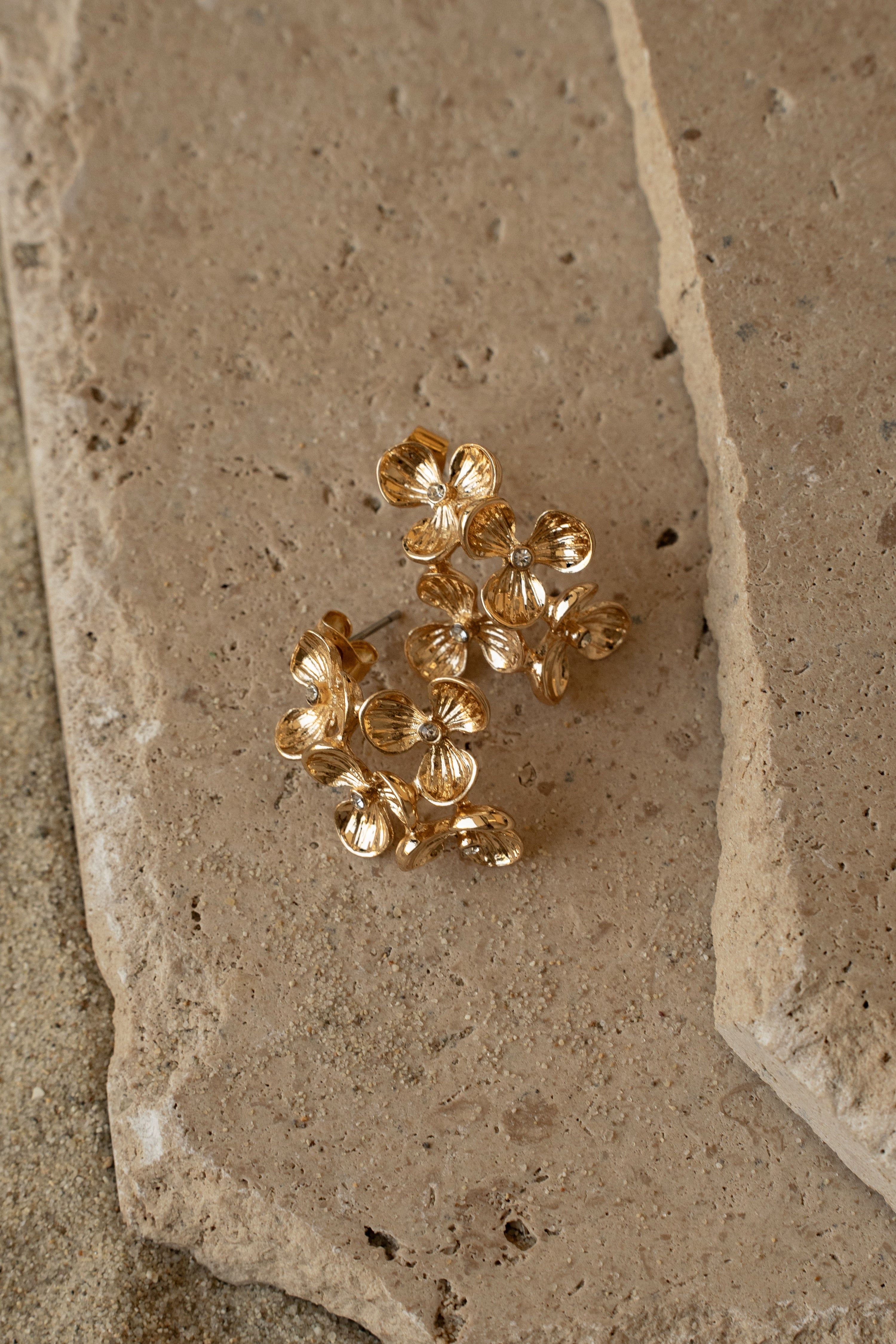 Gold Cannes Earrings sold by JLUXLABEL