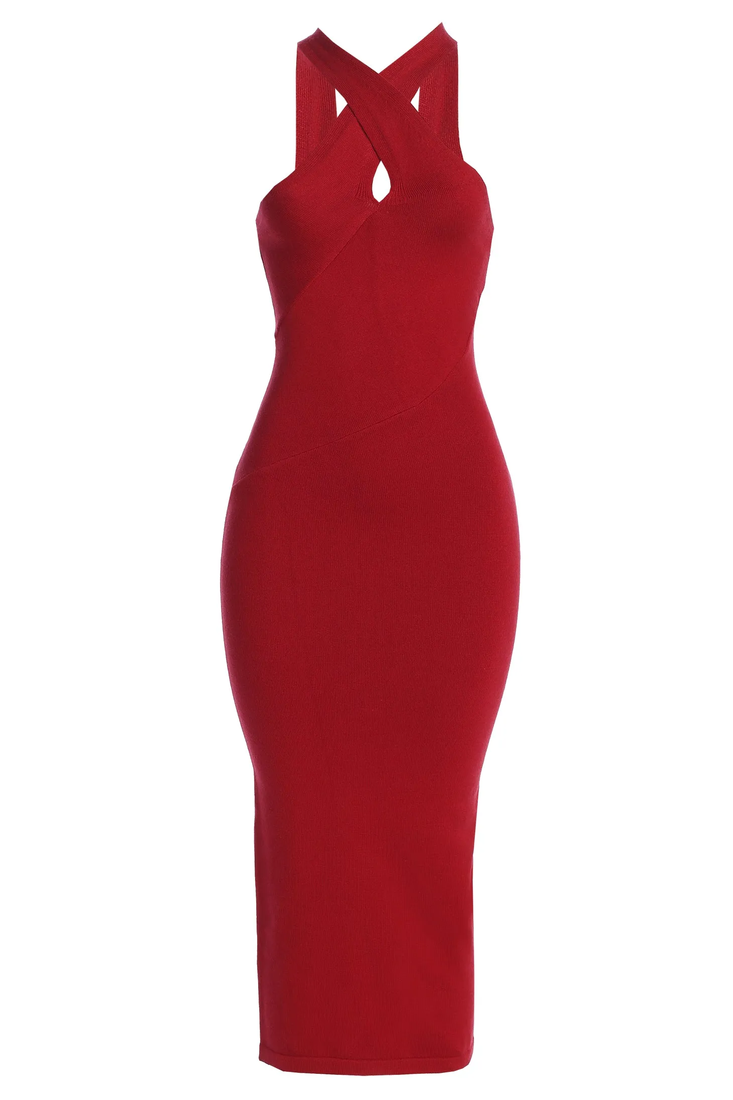 Berry Steph Halter Maxi Dress sold by JLUXLABEL product image thumbnail 3