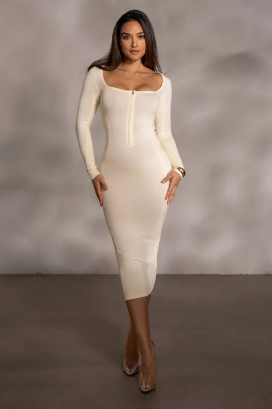 Buttercream Pollie Midi Dress sold by JLUXLABEL