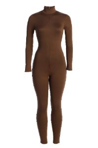 Jluxbasix Chocolate Raisa Jumpsuit sold by JLUXLABEL