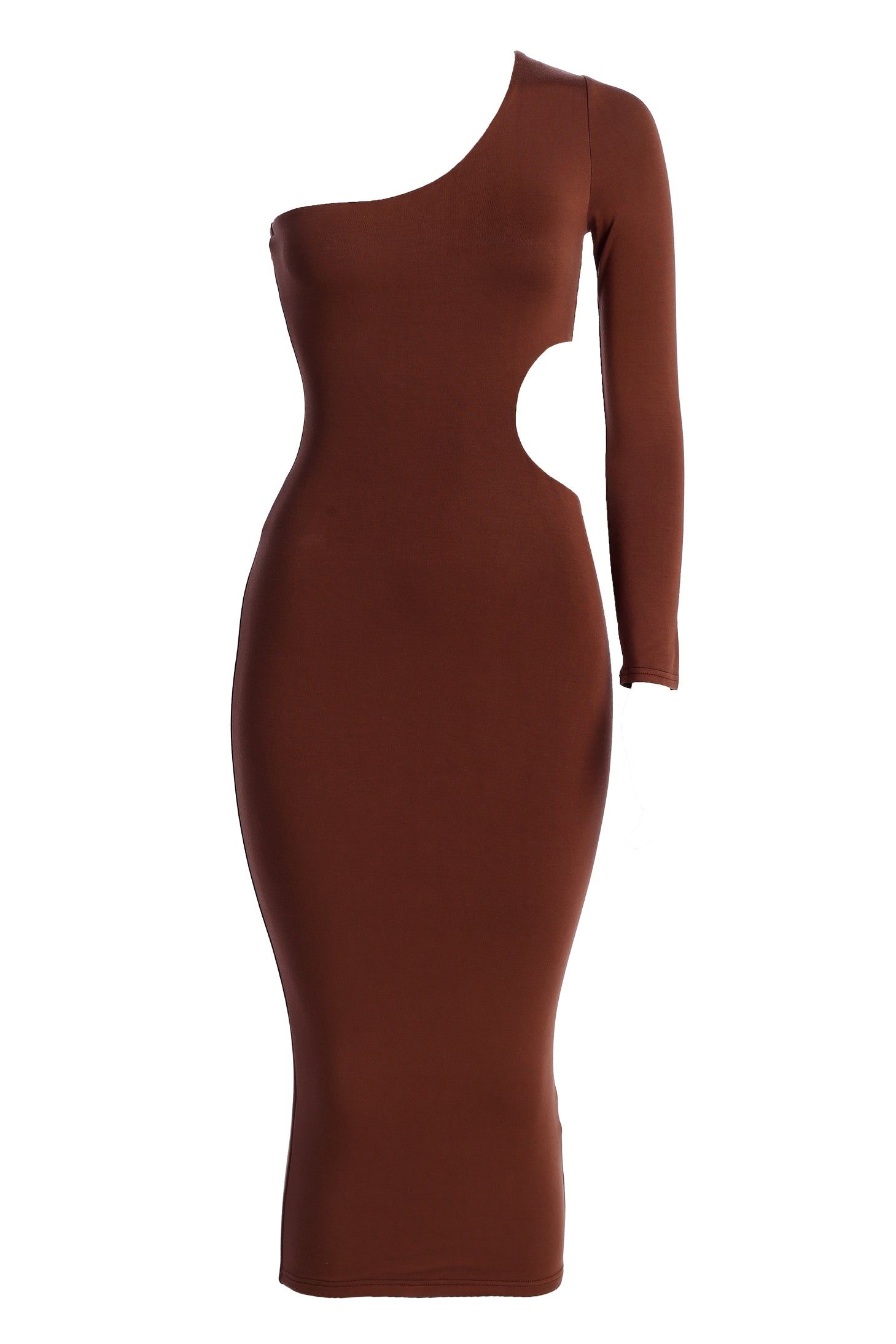 Chocolate Julia Midi Dress sold by JLUXLABEL product image thumbnail 3