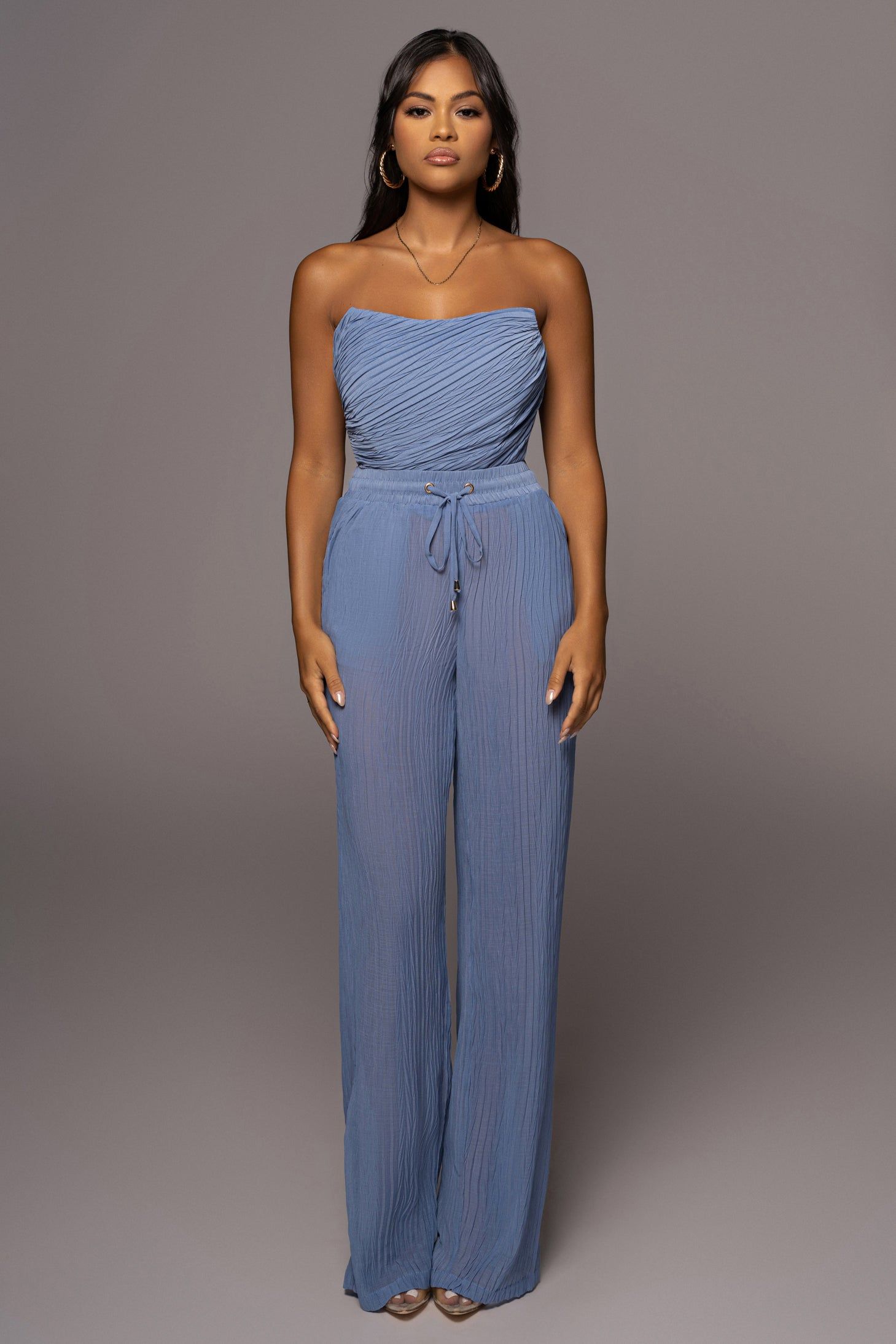 Ice Blue Selene Corset Top sold by JLUXLABEL product image thumbnail 5