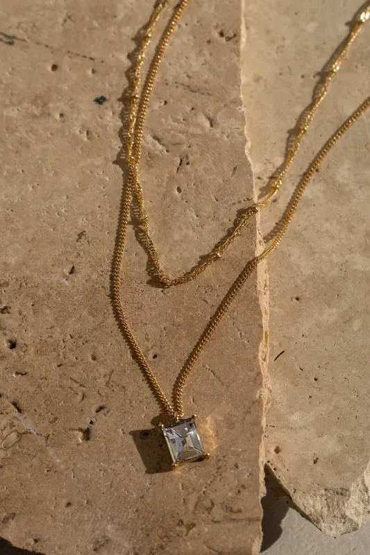 Gold Eves Layered Necklace sold by JLUXLABEL