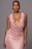 Pink Highlights Cowl Neck Maxi Dress sold by JLUXLABEL