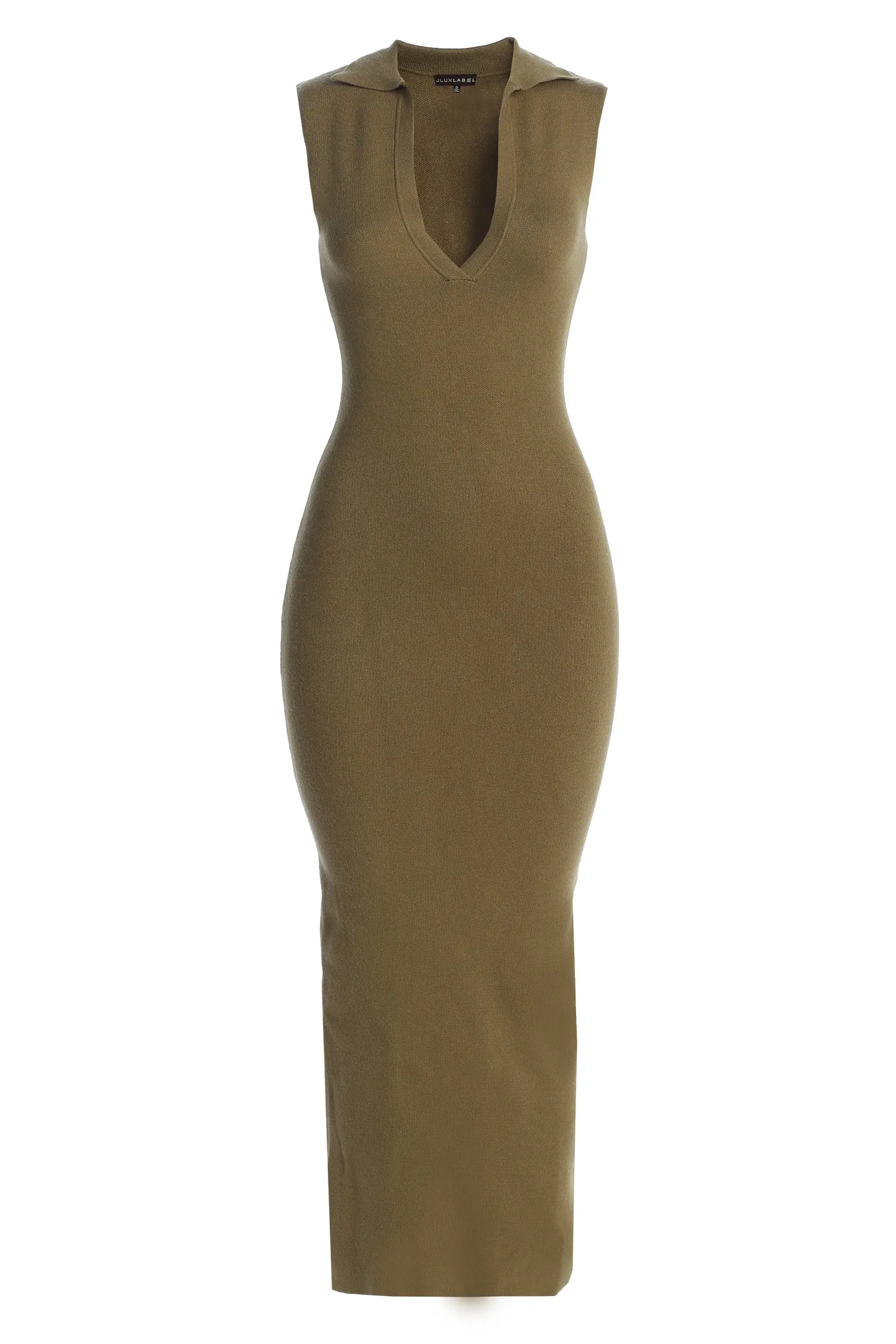 Olive Never Better Midi Dress sold by JLUXLABEL product image thumbnail 3