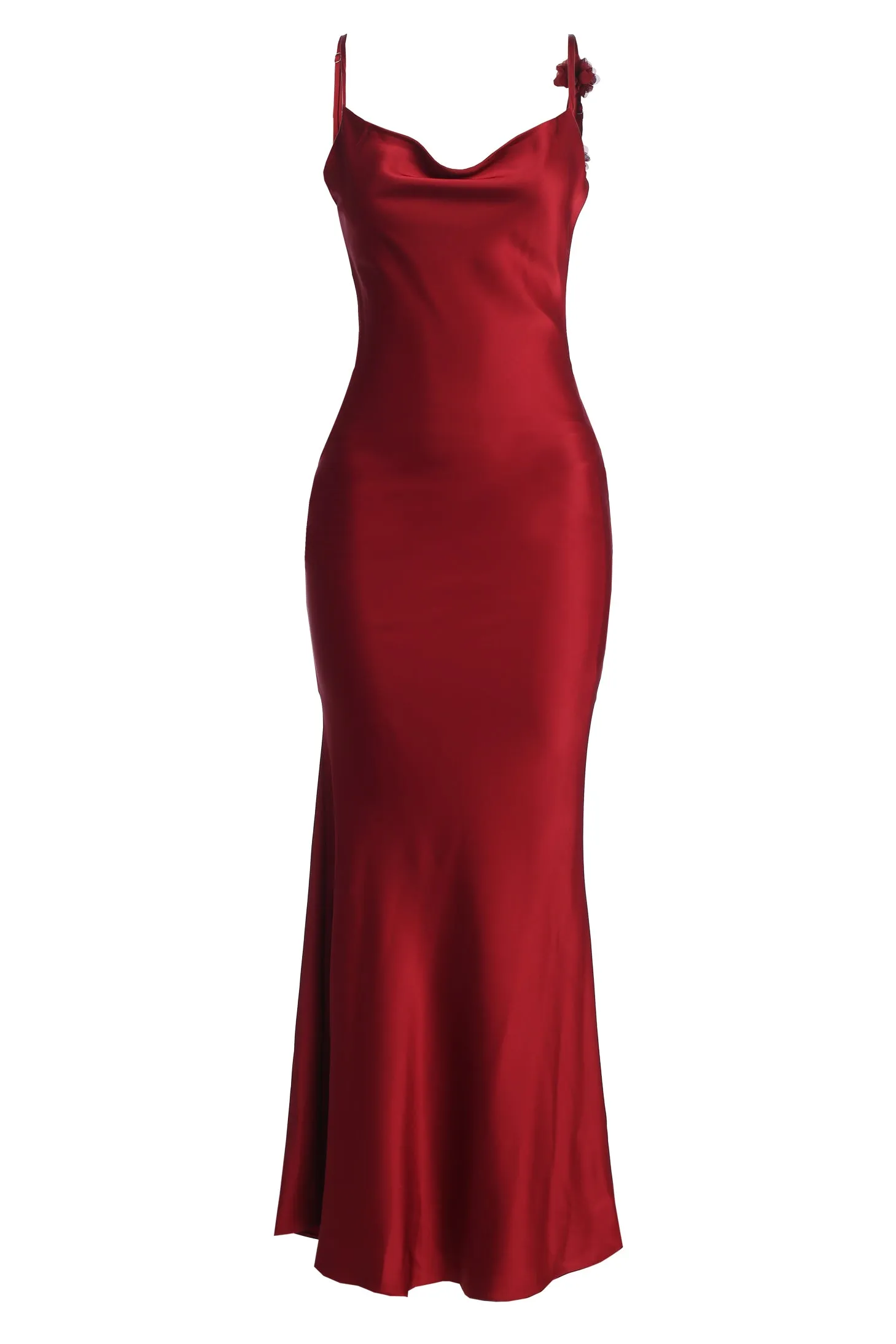 Red Down The Aisle Satin Gown sold by JLUXLABEL product image thumbnail 4