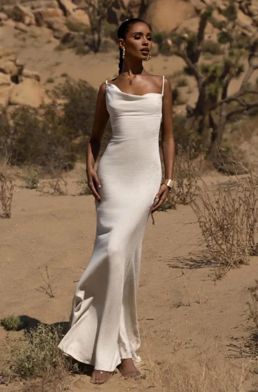 Natural Adventure Awaits Linen Maxi Dress sold by JLUXLABEL