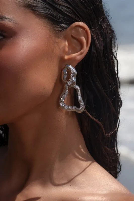 Silver Alora Earrings sold by JLUXLABEL