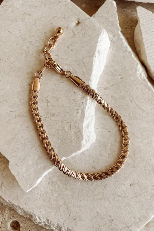 Gold Lorenza Bracelet sold by JLUXLABEL