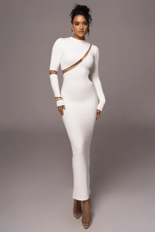Ivory Show Stopper High Neck Dress sold by JLUXLABEL