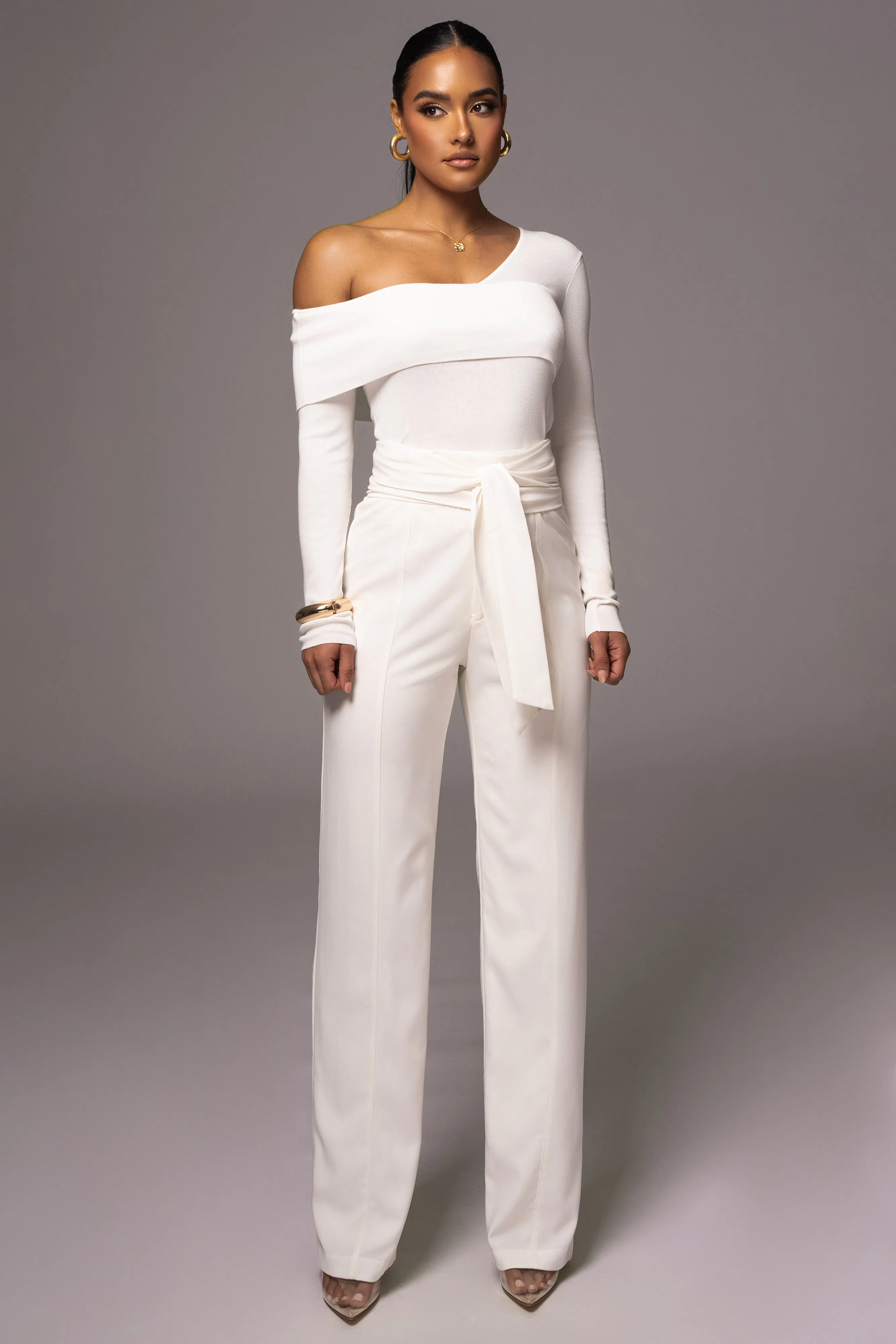 Ivory Safiya Wide Leg Pants sold by JLUXLABEL product image thumbnail 3