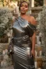 Gold Pristine Draped Maxi Dress sold by JLUXLABEL