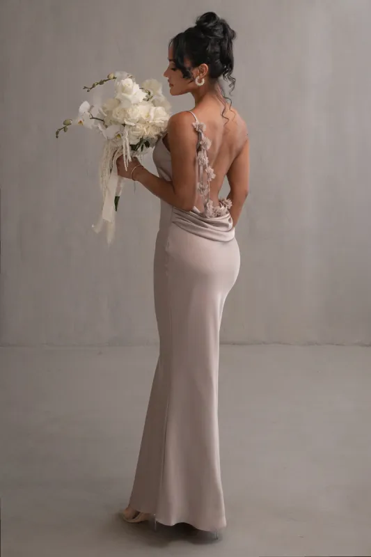 Bronze Down The Aisle Satin Gown sold by JLUXLABEL