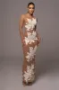 White Charmed Embroidered Mesh Bodysuit sold by JLUXLABEL