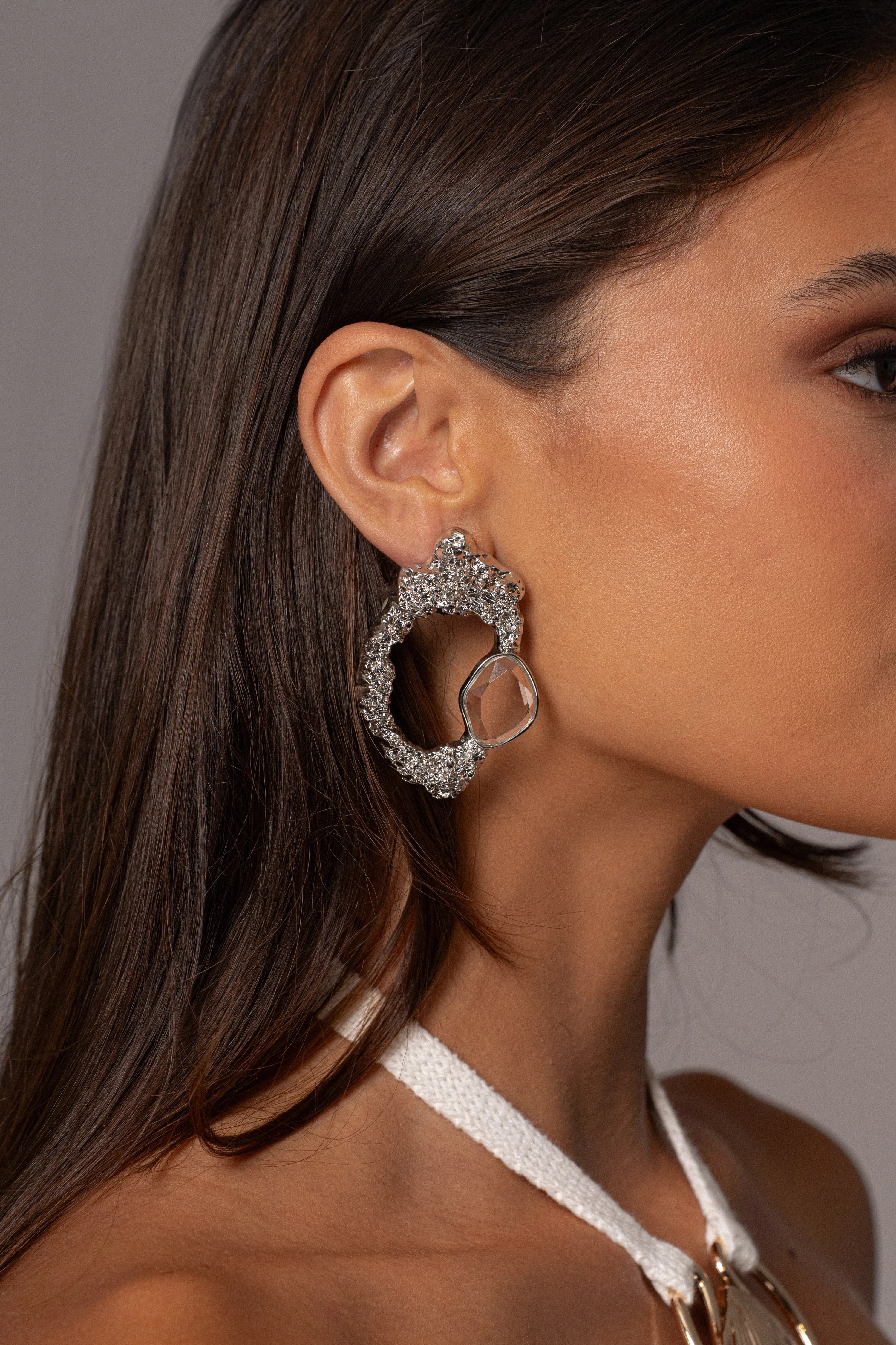 Silver Secret Shores Earrings sold by JLUXLABEL product image thumbnail 2