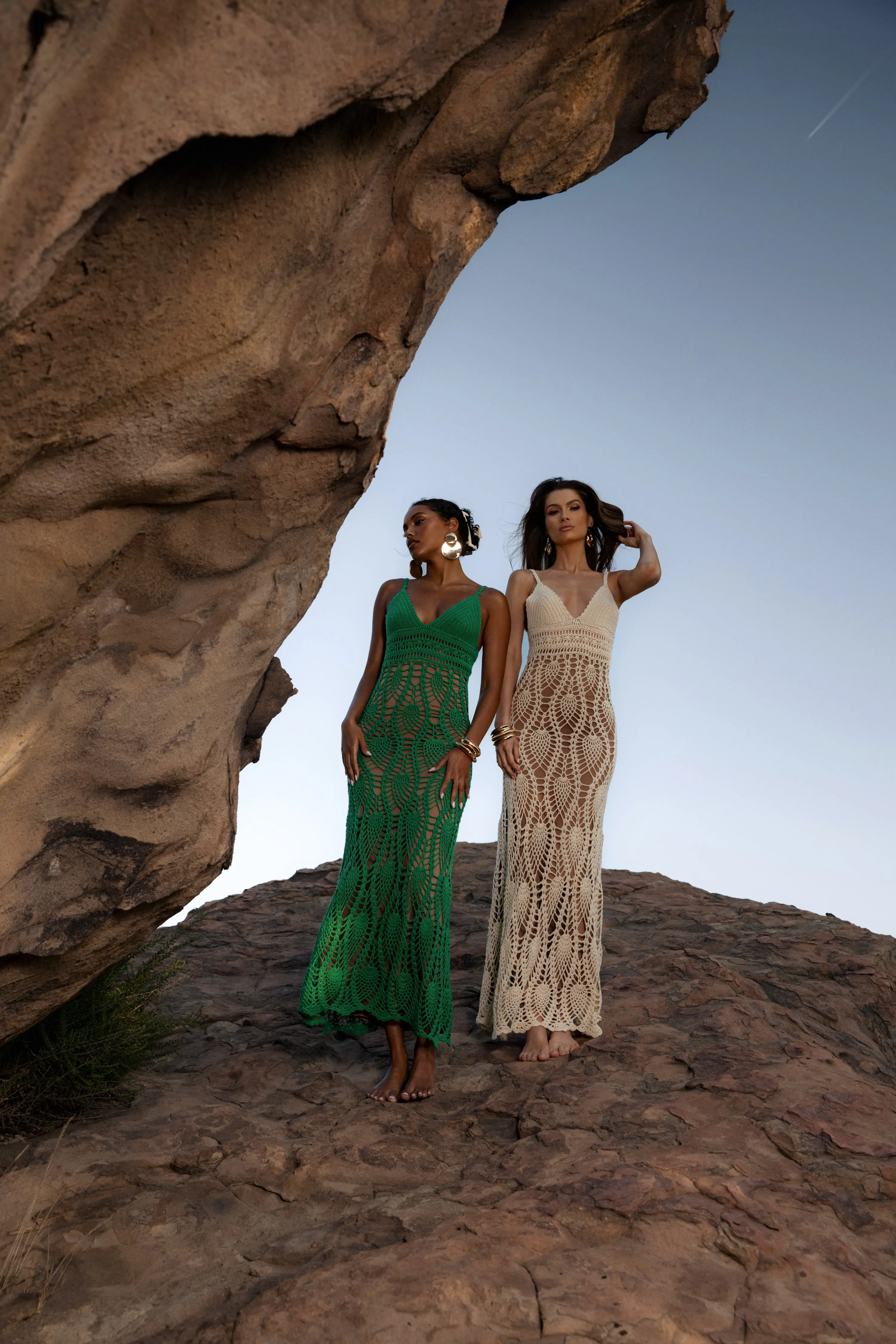 Green Great Escape Crochet Maxi Dress sold by JLUXLABEL product image thumbnail 4