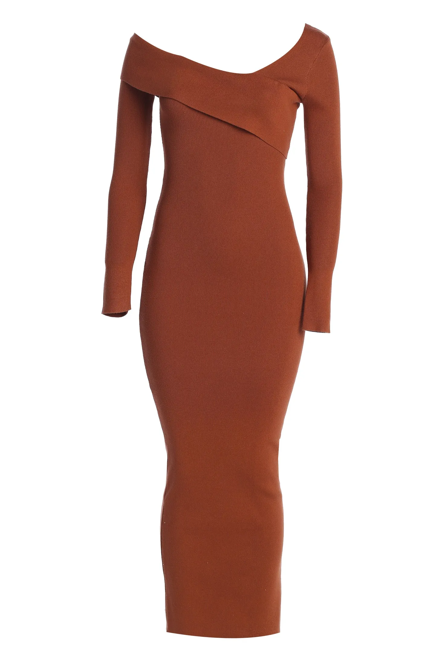 Rust Harper Knit Maxi Dress sold by JLUXLABEL product image thumbnail 2