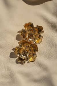 Gold Floral Bliss Earrings sold by JLUXLABEL