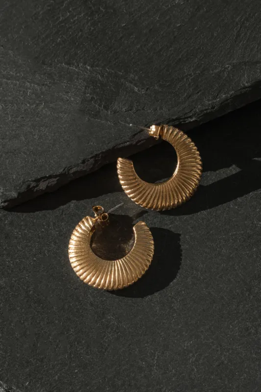 Gold Aaron Earrings sold by JLUXLABEL