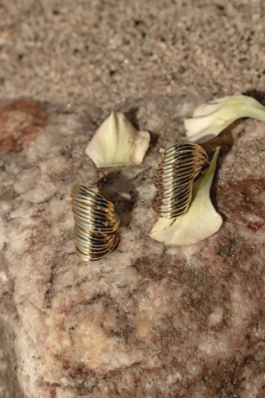 Gold Irene Earrings sold by JLUXLABEL