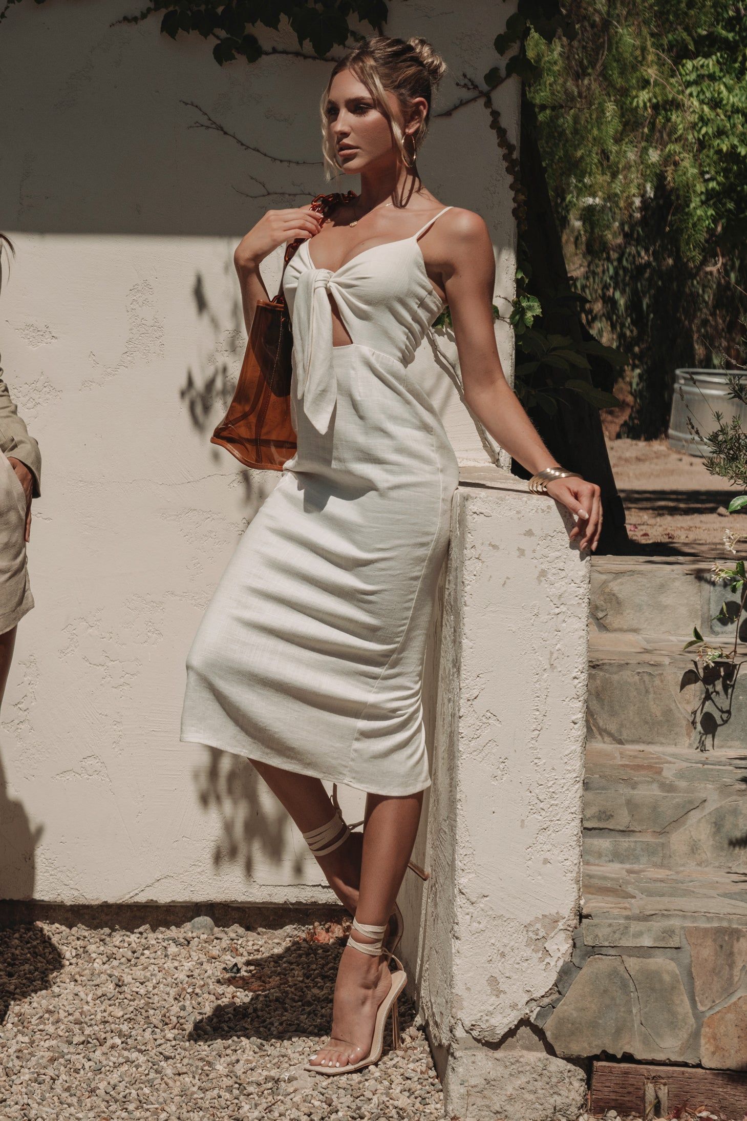 Ivory Dolores Linen Dress sold by JLUXLABEL product image thumbnail 2