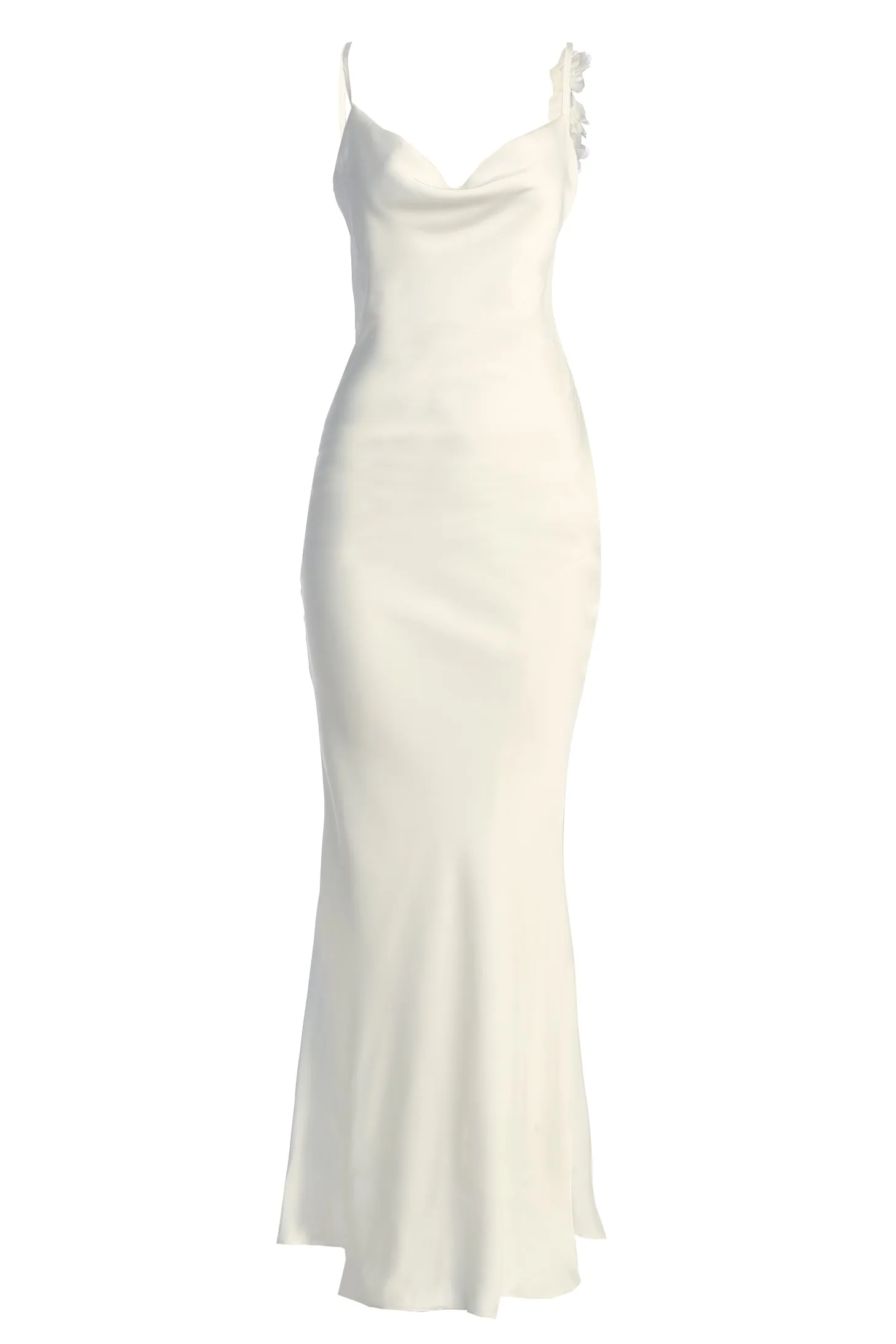 down the aisle satin maxi dress Down The Aisle Satin Maxi Dress - Black