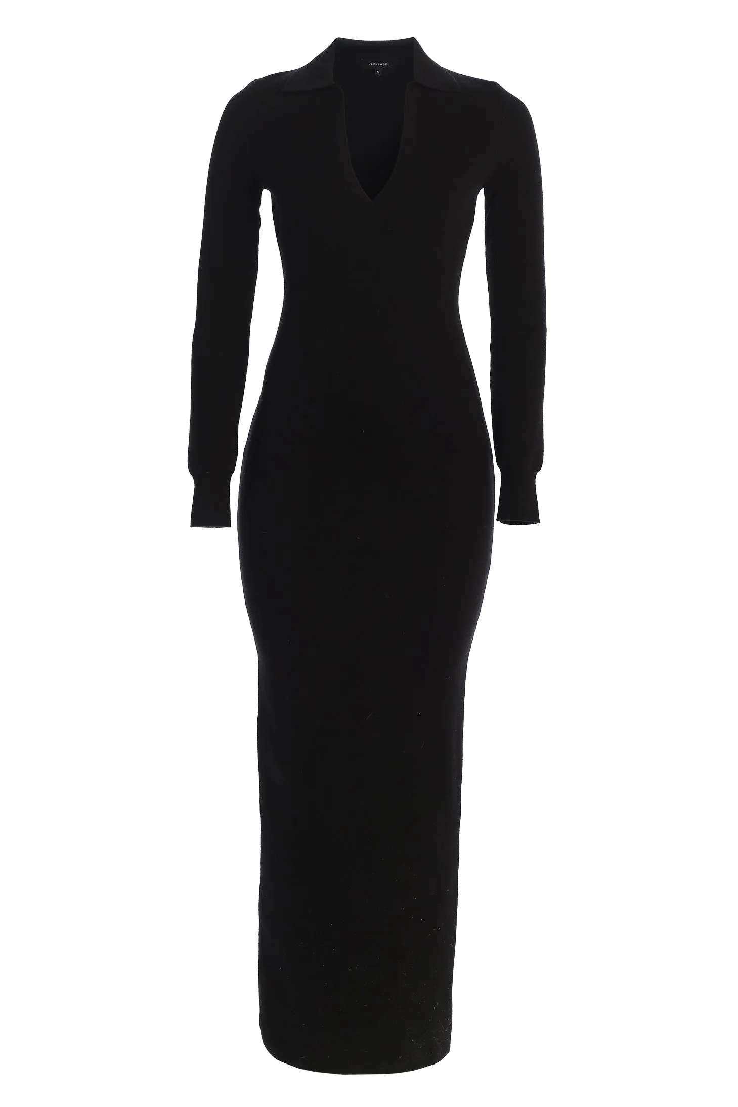 Black Bellinda Collar Maxi Dress sold by JLUXLABEL product image thumbnail 2