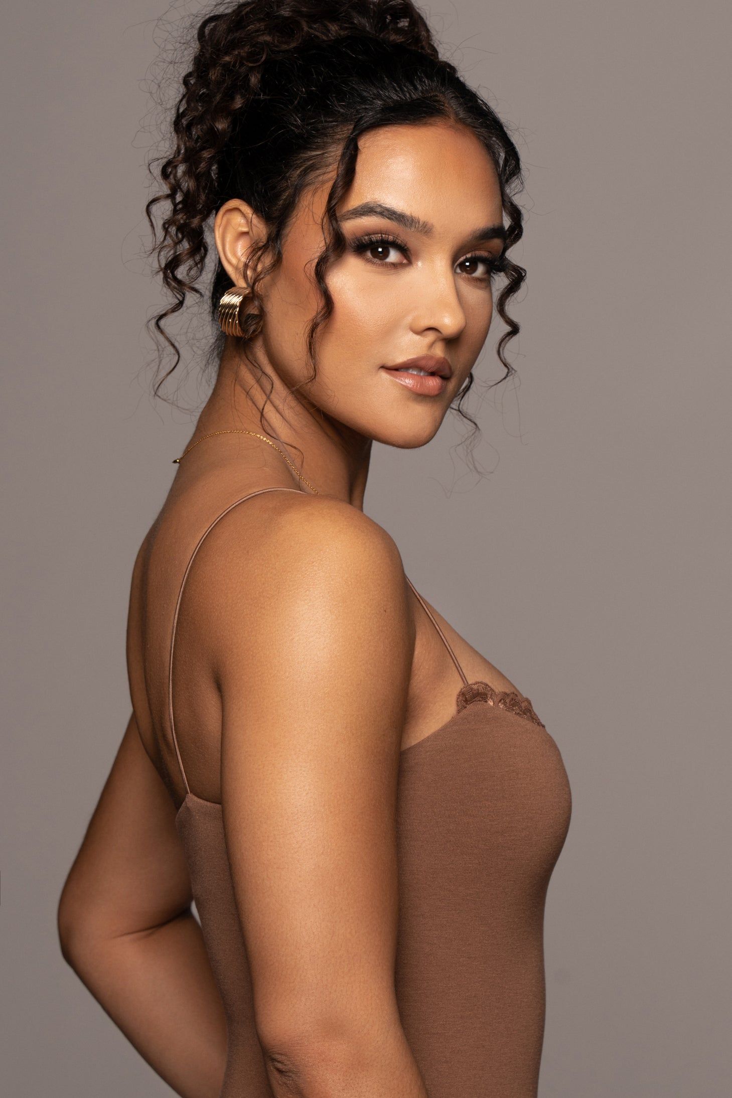 Pecan Colette Midi Dress sold by JLUXLABEL product image thumbnail 5