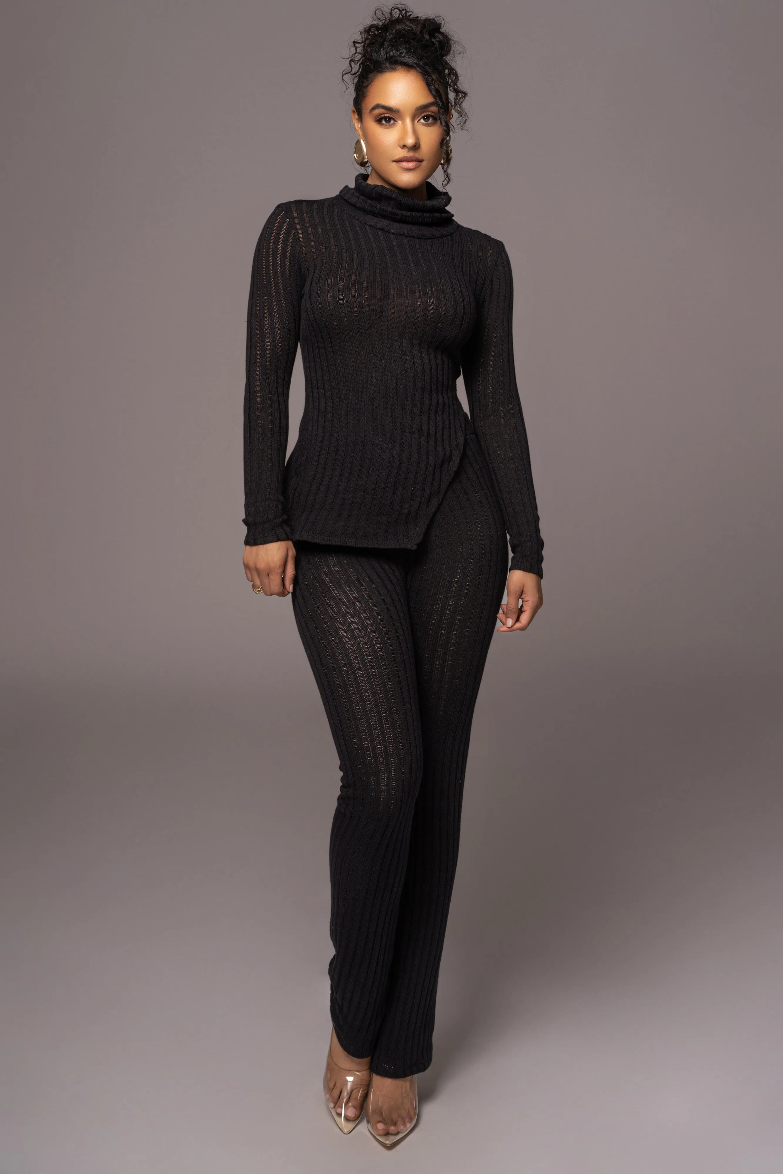 Black Better Together Ribbed Pants sold by JLUXLABEL product image thumbnail 5