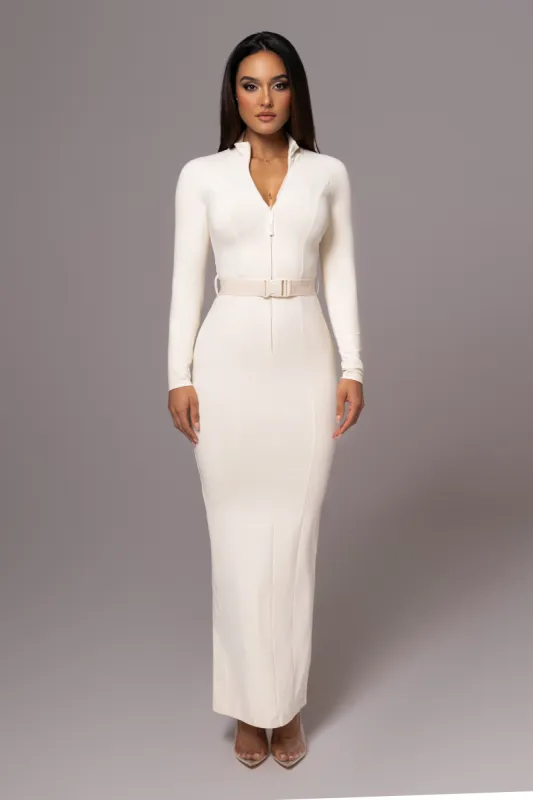 Buttercream Movement Mock Maxi Dress sold by JLUXLABEL