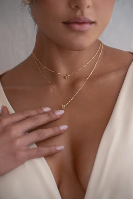 Gold Eternal Bond Layered Necklace sold by JLUXLABEL