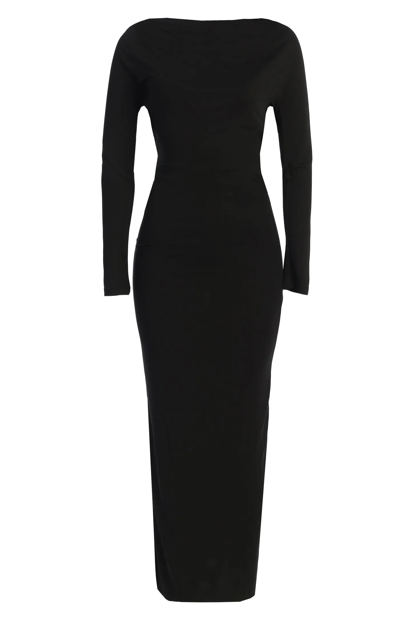 Black Kathleen Slit Maxi Dress sold by JLUXLABEL product image thumbnail 3