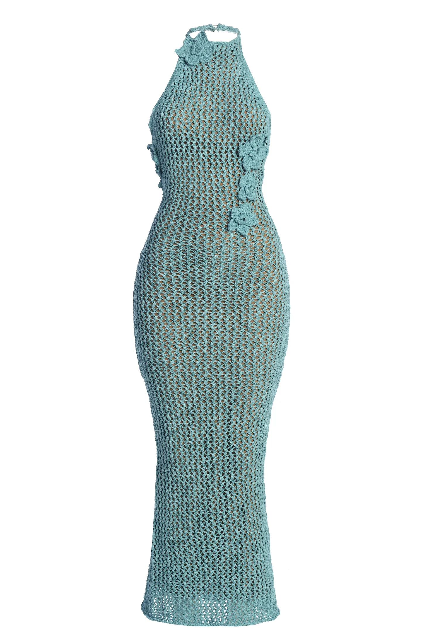 Aqua Paradise Crochet Maxi Dress sold by JLUXLABEL product image thumbnail 4
