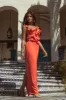 Coral Brighter Days Linen Maxi Dress sold by JLUXLABEL