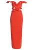 Coral Brighter Days Linen Maxi Dress sold by JLUXLABEL
