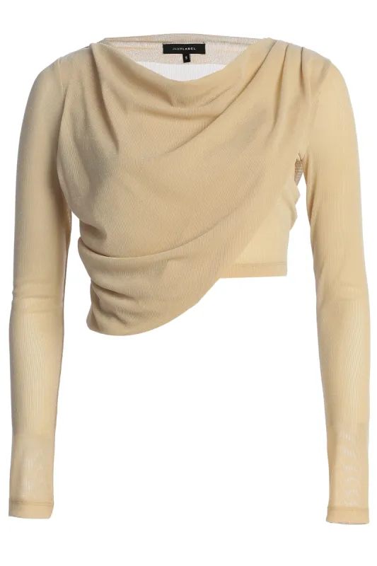 Ivory Aubrianna Gathered Top sold by JLUXLABEL