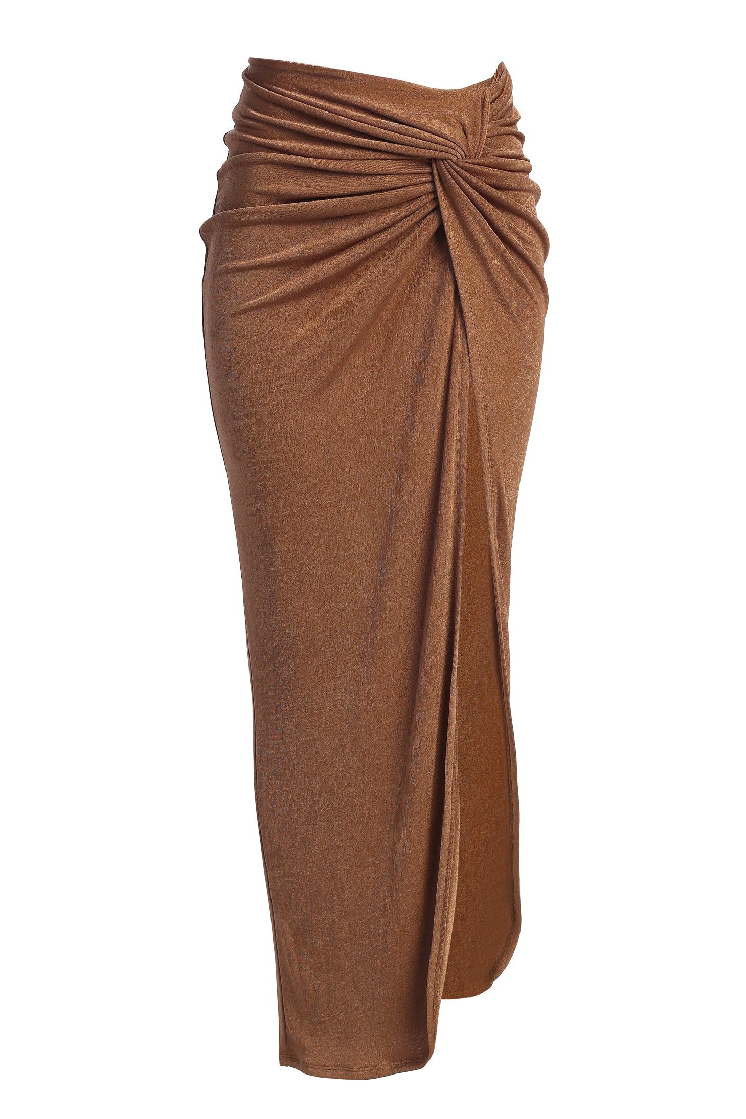 Chocolate Kimora Slinky Skirt sold by JLUXLABEL product image thumbnail 2