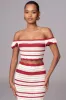 Red Corazon Ruffle Skirt Set sold by JLUXLABEL