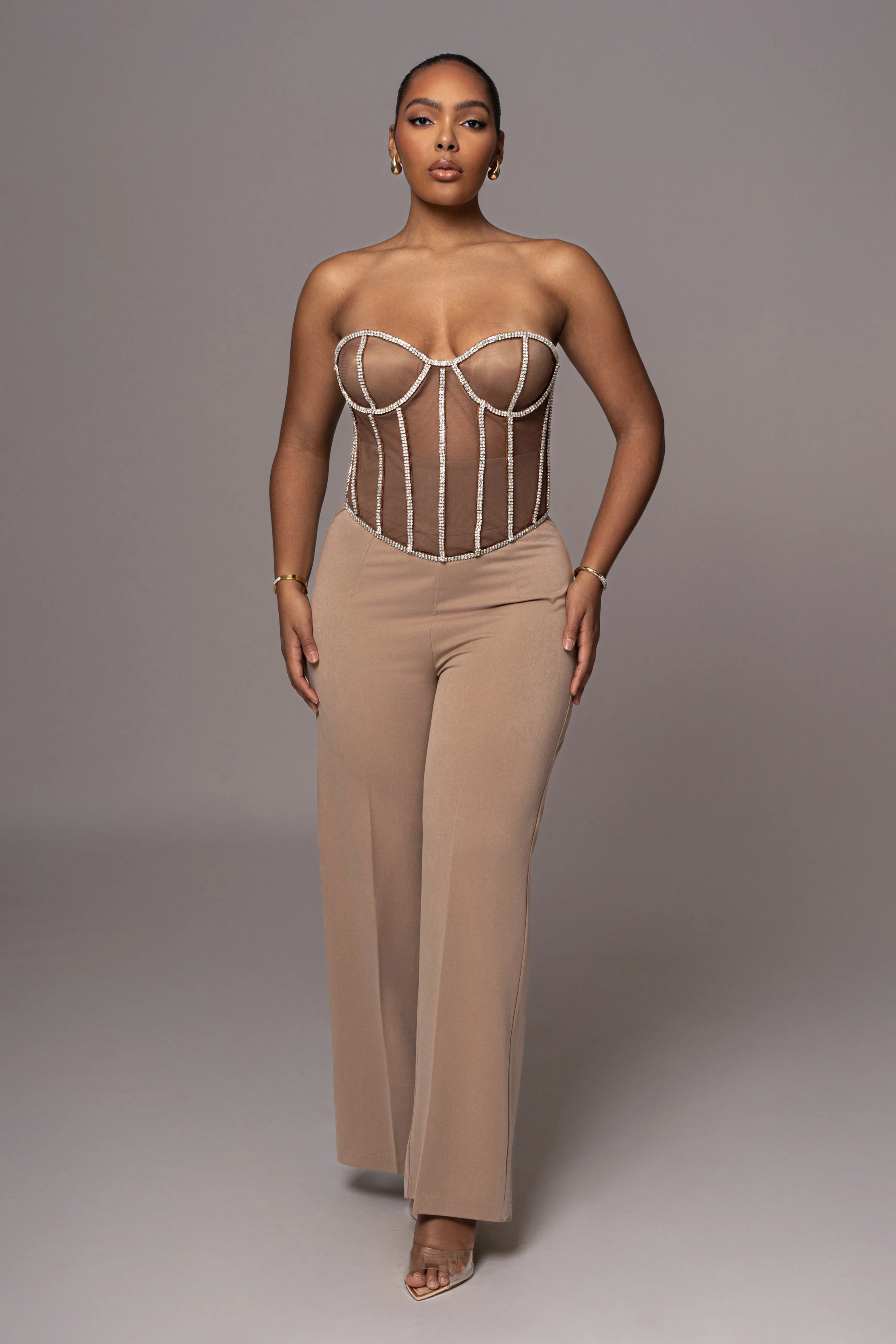 Dark Limited Edition Rhinestone Crystal Corset sold by JLUXLABEL product image thumbnail 3