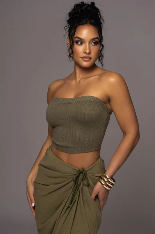 Olive Stay In Touch Bustier made by JLUXLABEL