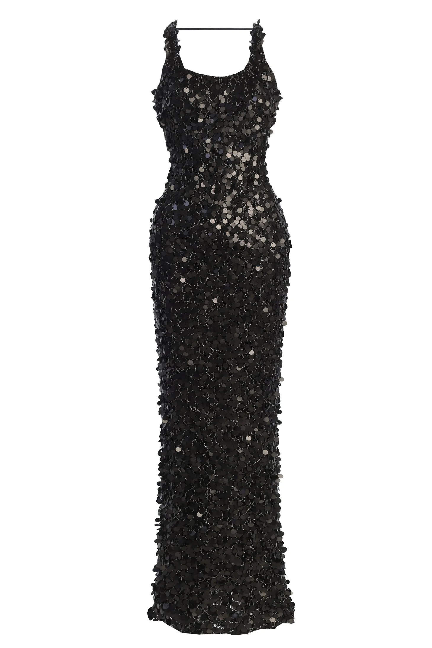 Black Sparkling Moments Sequin Maxi Dress sold by JLUXLABEL