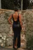 Black Sparkling Moments Sequin Maxi Dress sold by JLUXLABEL