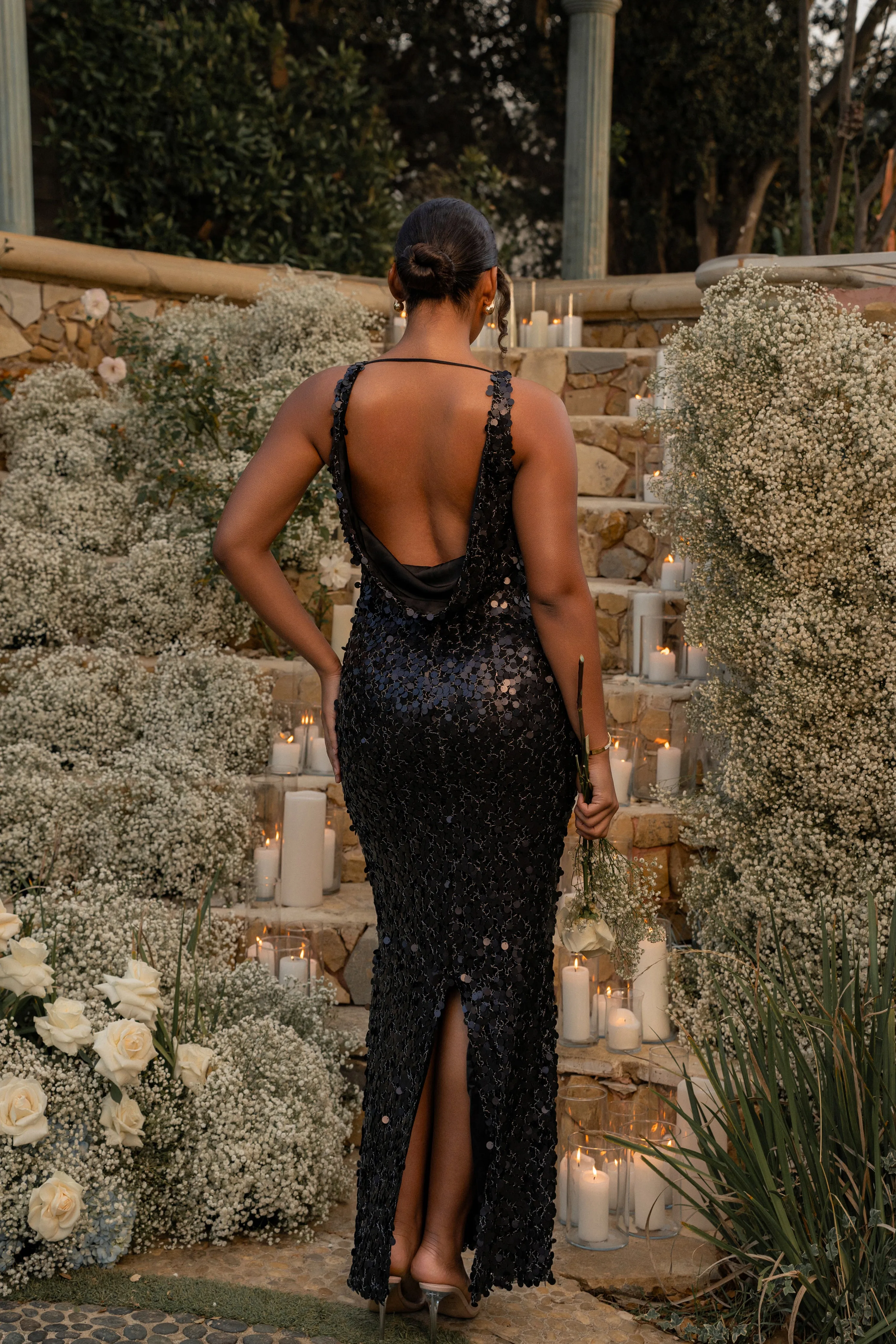 Black Sparkling Moments Sequin Maxi Dress sold by JLUXLABEL product image thumbnail 2